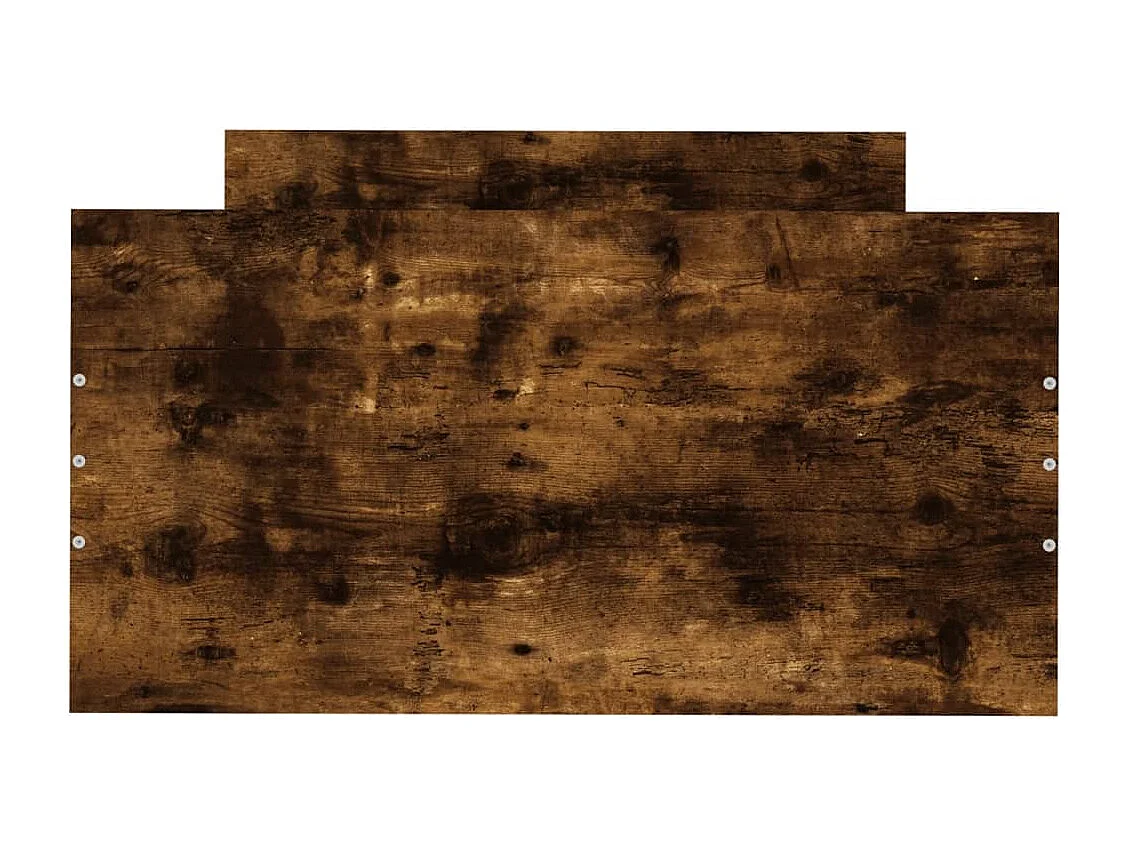 Cadre de lit chêne fumé 75x190 petit simple bois ingénierie