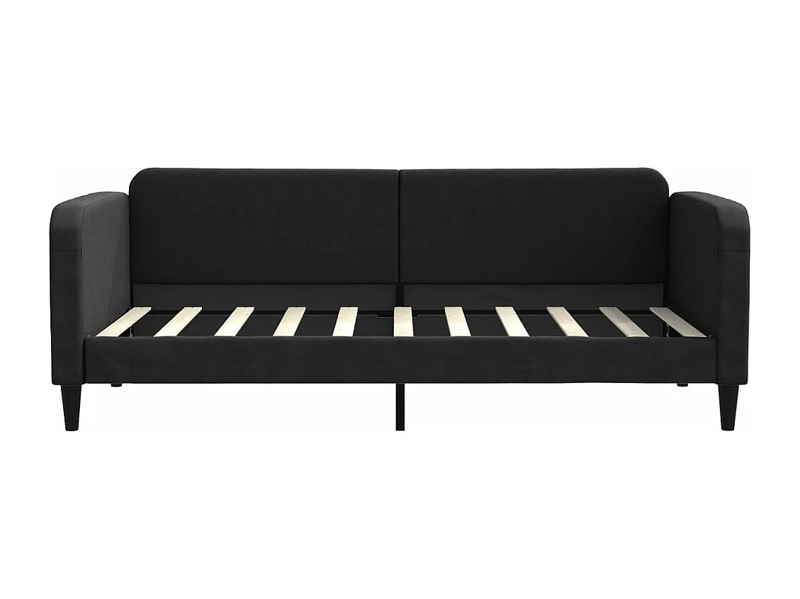 Lit de repos noir 90x190 tissu