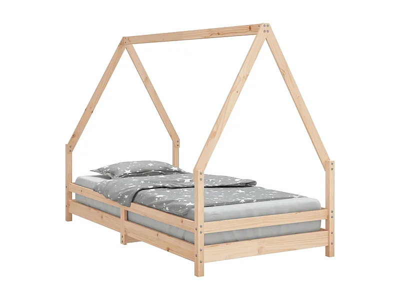 Cadre de lit pour enfant 90x190 Bois de pin massif