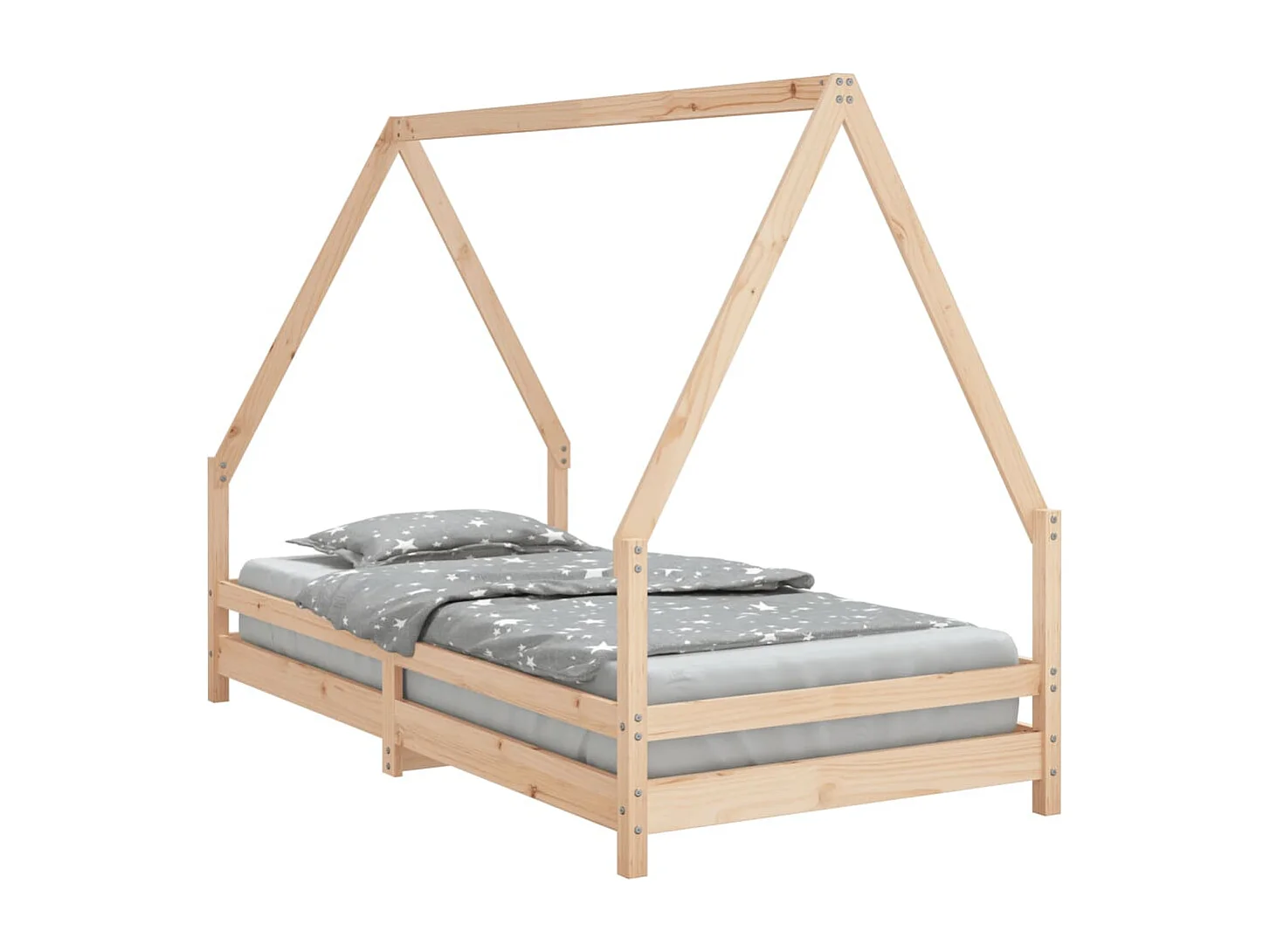 Cadre de lit pour enfant 90x190 Bois de pin massif