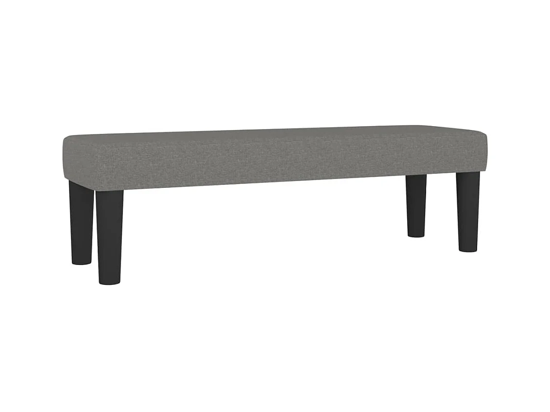 Lit à sommier tapissier avec matelas Gris foncé 160x200 Tissu 7