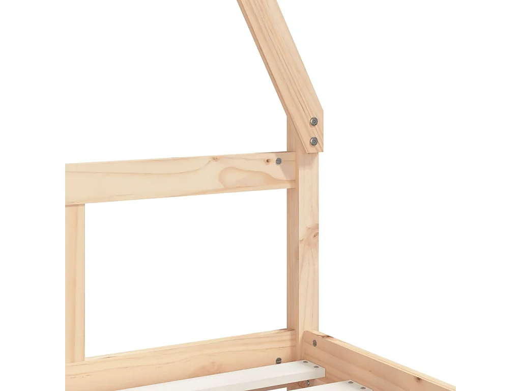 Cadre de lit pour enfants 80x200 bois de pin massif