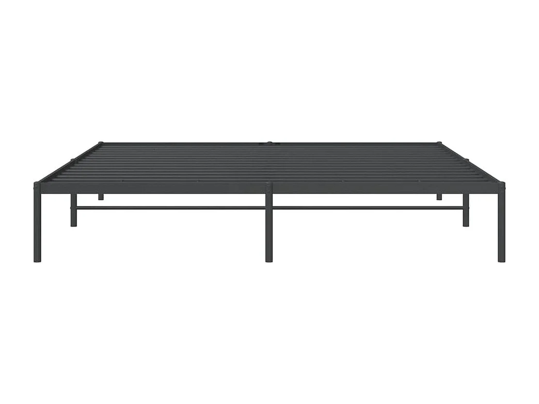 Cadre de lit métal noir 200x200