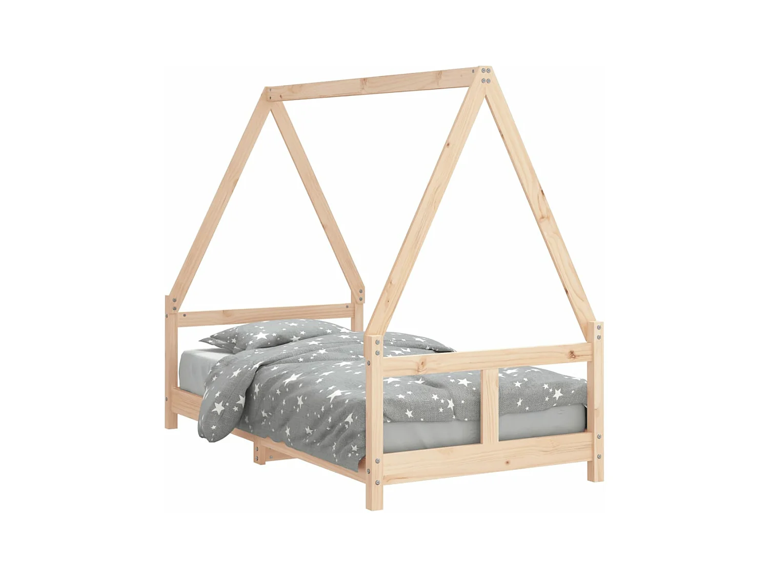 Cadre de lit pour enfant 80x160 bois de pin massif