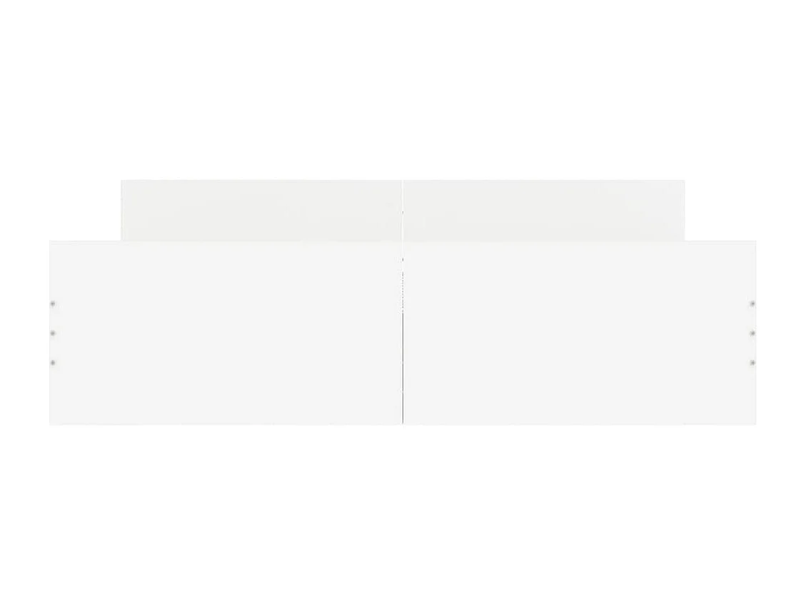 Cadre de lit avec tête de lit-pied de lit blanc 150x200