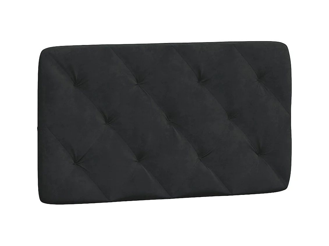 Lit avec matelas noir 80x200 velours