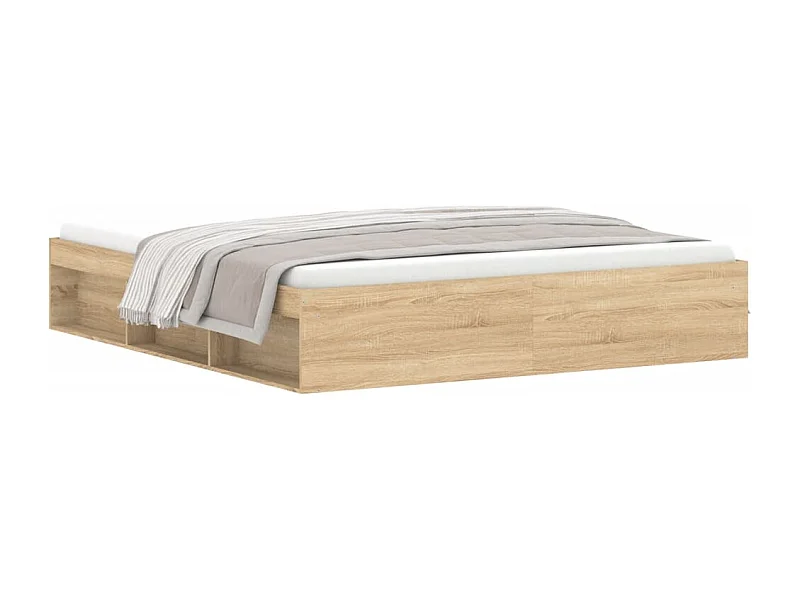 Cadre de lit chêne Sonoma 180x200 super king