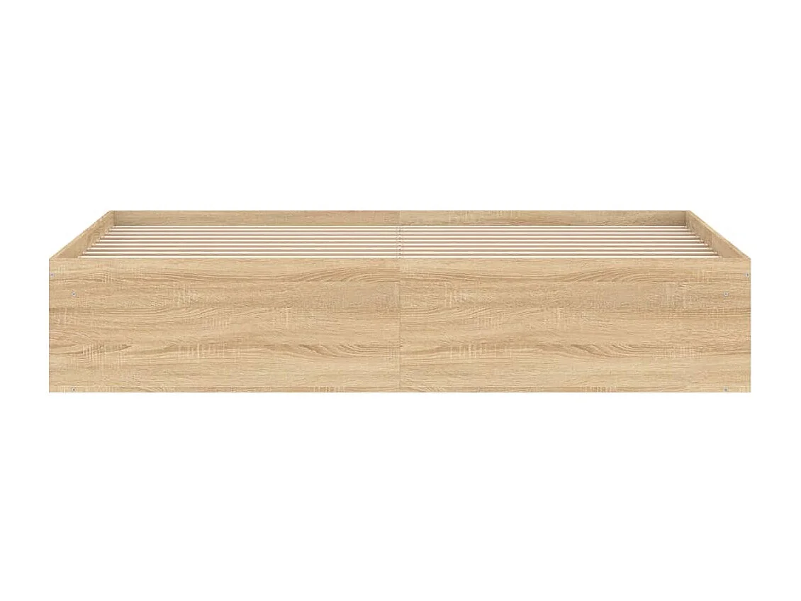 Cadre de lit chêne Sonoma 180x200 super king