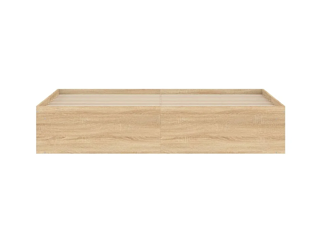 Cadre de lit chêne Sonoma 180x200 super king
