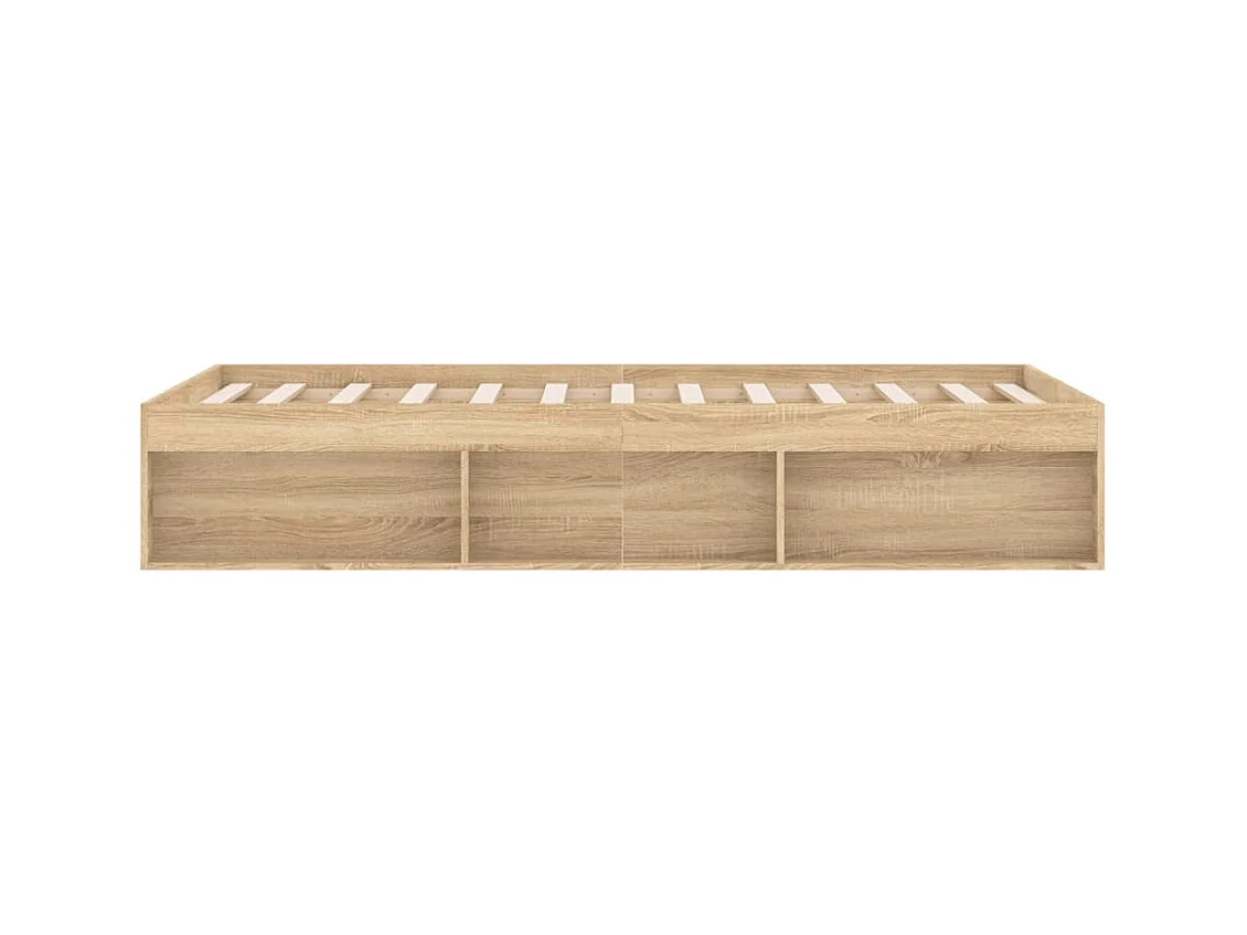 Cadre de lit chêne Sonoma 180x200 super king