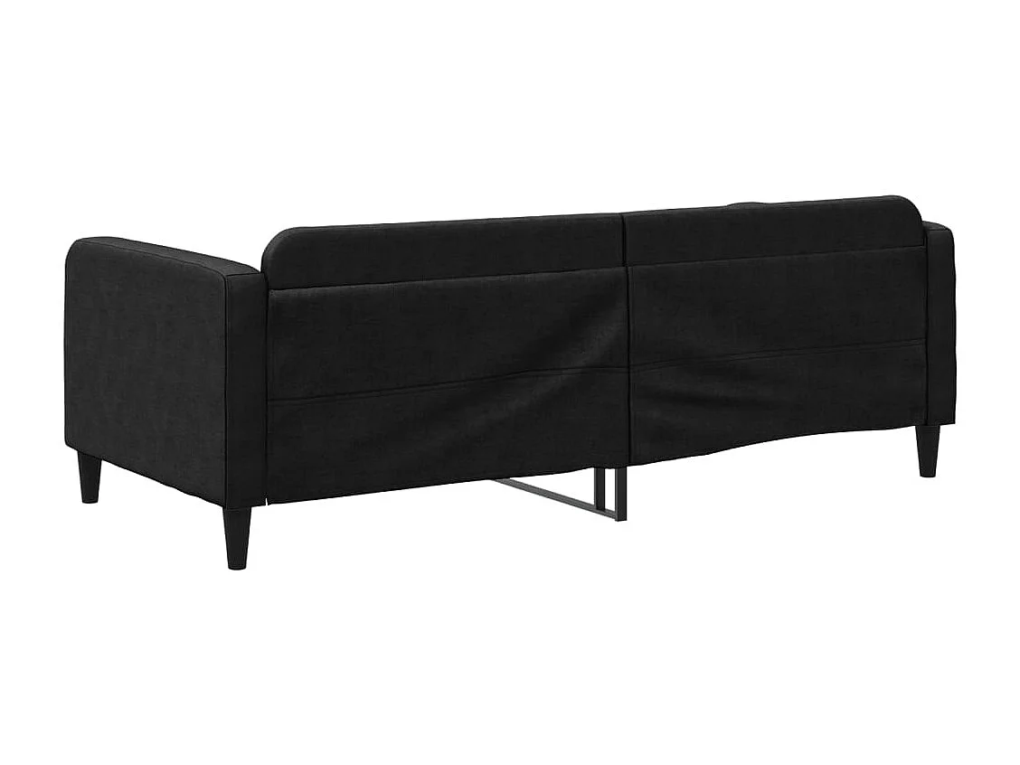 Lit de repos noir 90x200 tissu
