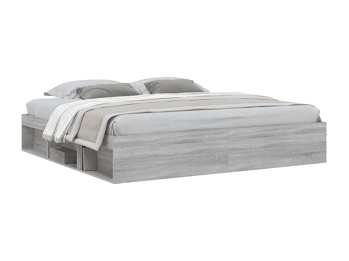 Cadre de lit sonoma gris 200x200