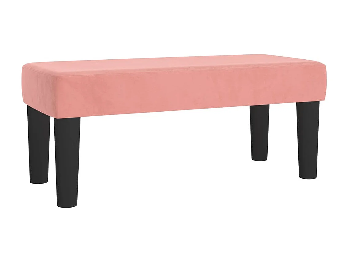 Sommier à lattes de lit avec matelas rose 120x190 velours