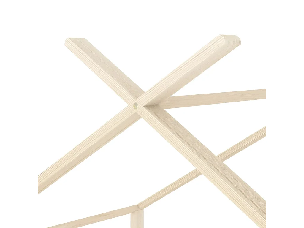 Cadre de lit d'enfant Bois de pin massif 80x160