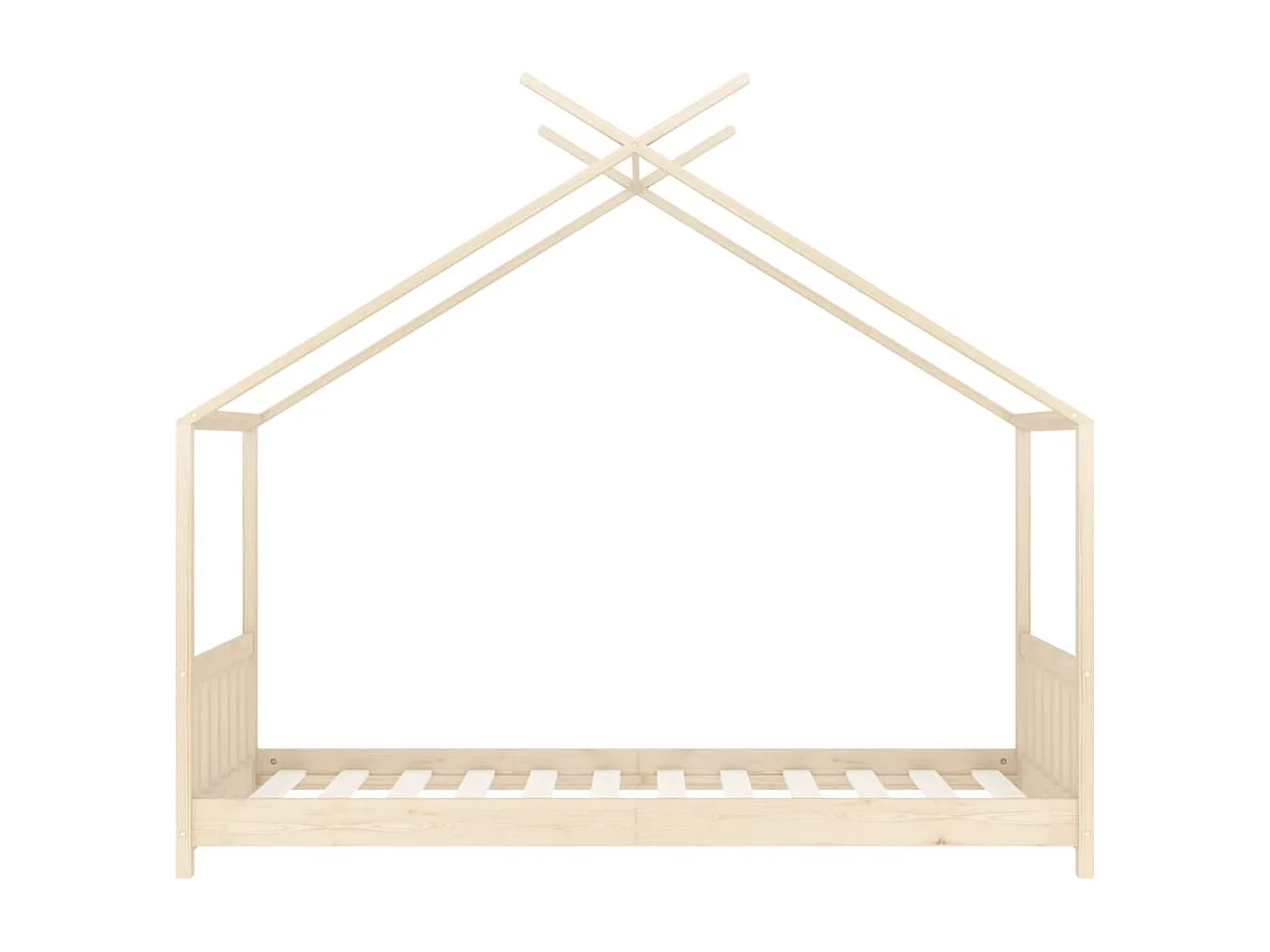 Cadre de lit d'enfant Bois de pin massif 80x160