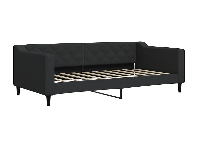 Lit de repos noir 90x190 tissu