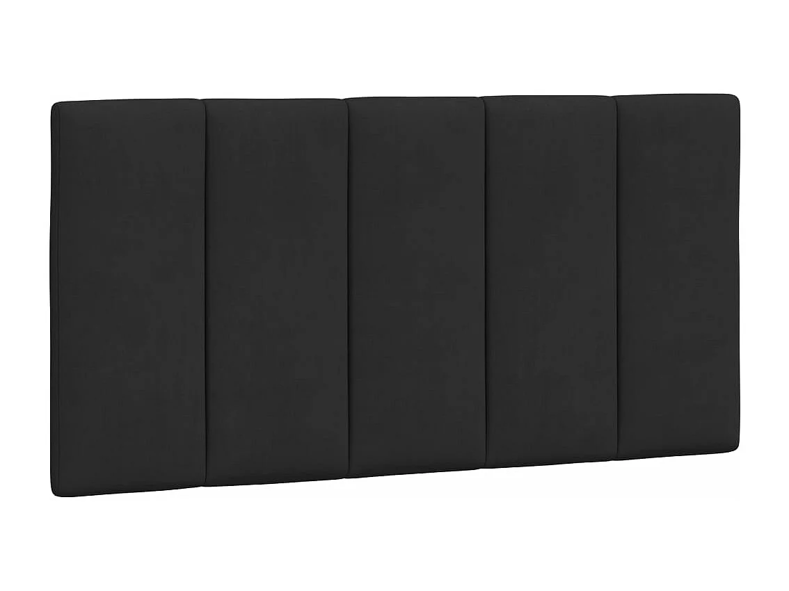 Cadre de lit avec lumières LED noir 100x200 velours