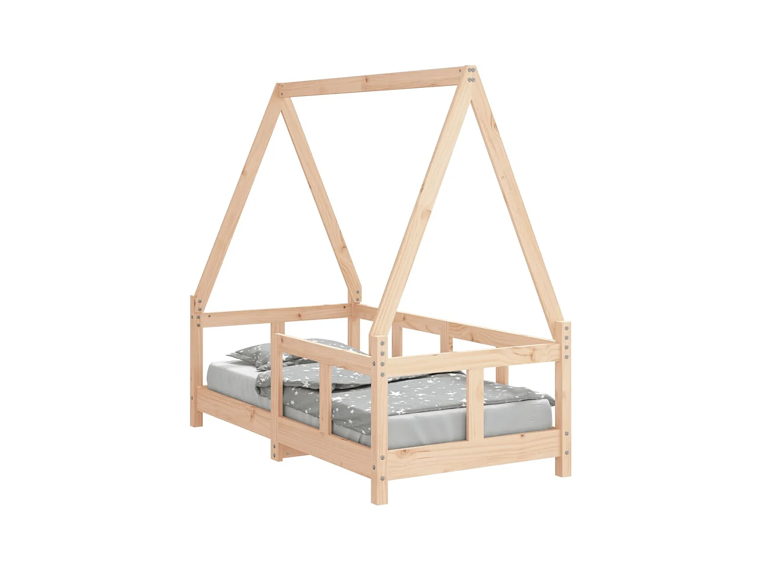 Cadre de lit pour enfant 70x140 bois de pin massif
