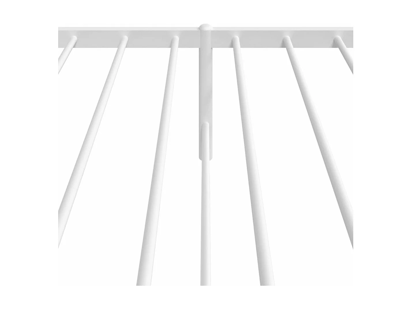 Cadre de lit métal avec tête de lit blanc 100x190