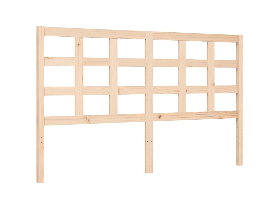 Cadre de lit avec tête de lit 160x200 bois massif