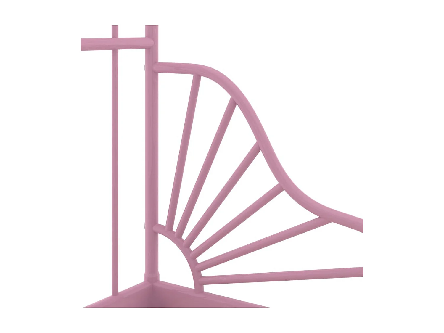 Cadre de lit extensible Rose Métal 80x130-200