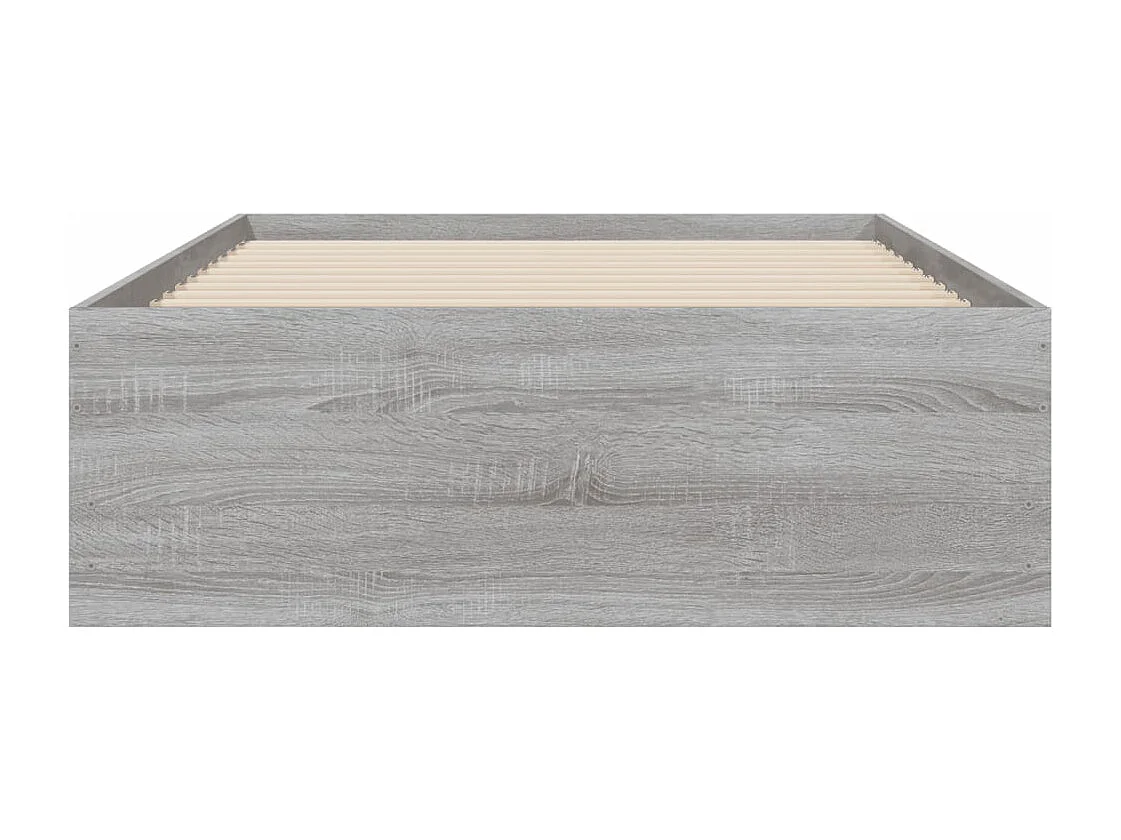 Cadre de lit et tiroirs sonoma gris 90x200 bois d'ingénierie