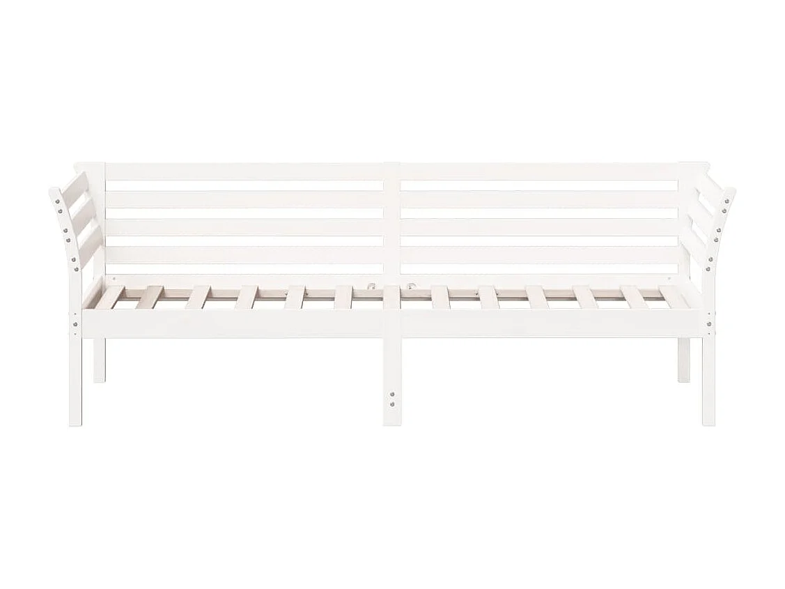 Lit de jour blanc 100x200 bois de pin massif