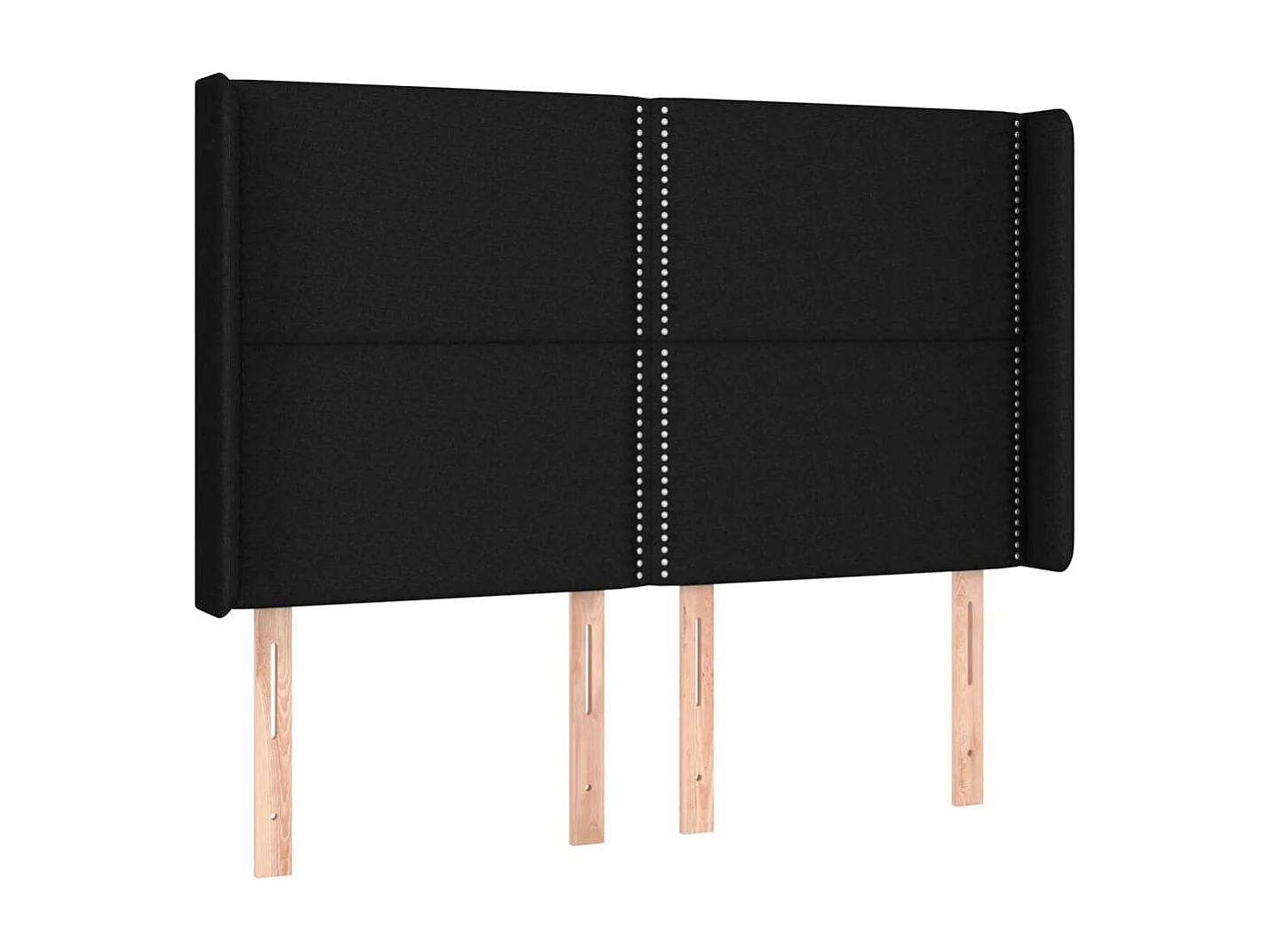 Sommier à lattes de lit matelas LED Noir 140x200 Tissu