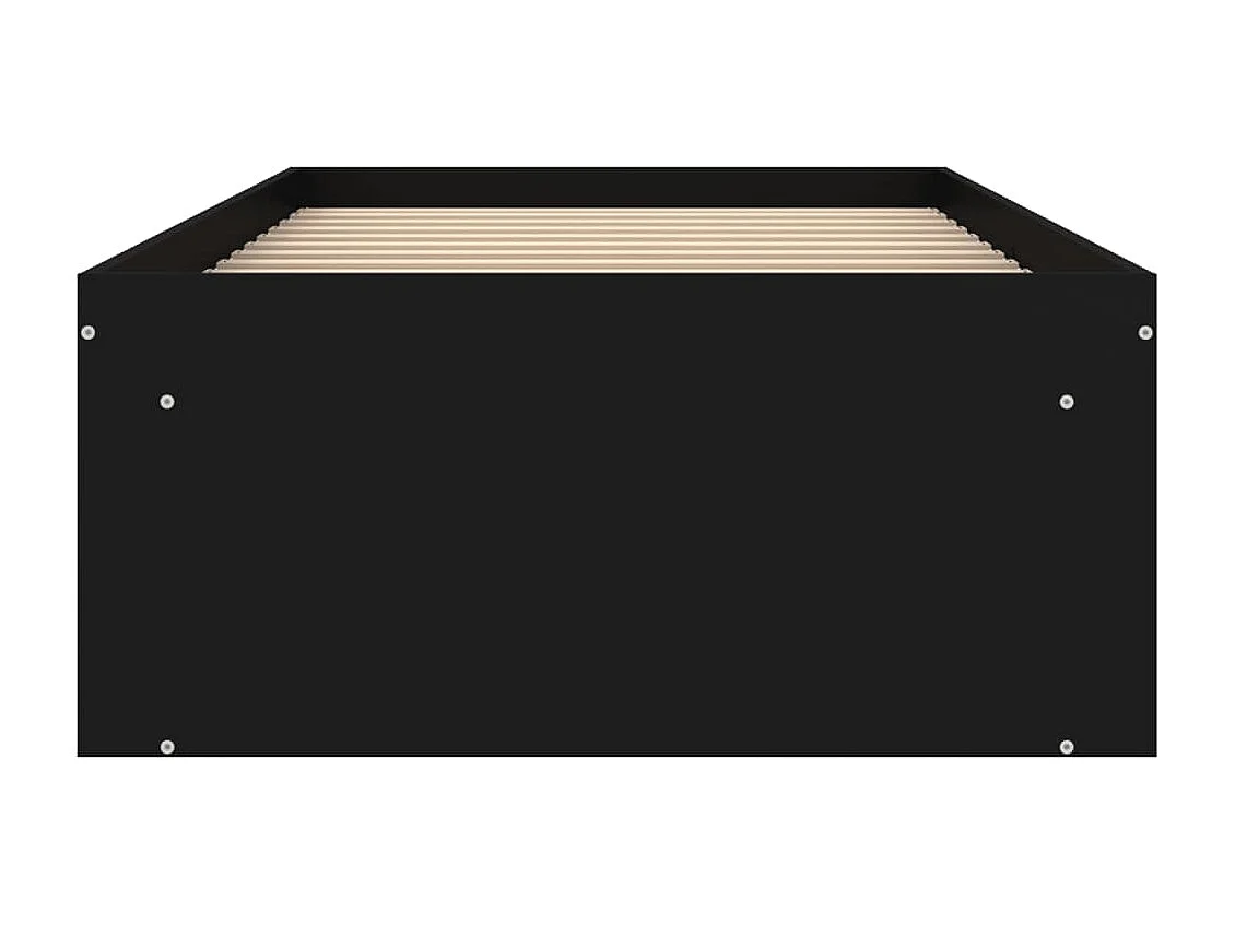 Cadre de lit noir 75x190 petit simple