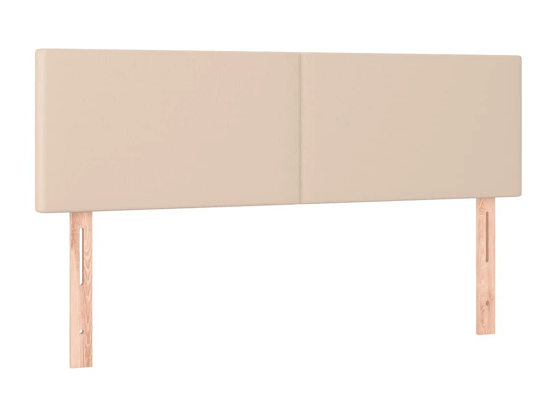 Sommier à lattes de lit avec matelas LED Cappuccino 140x190