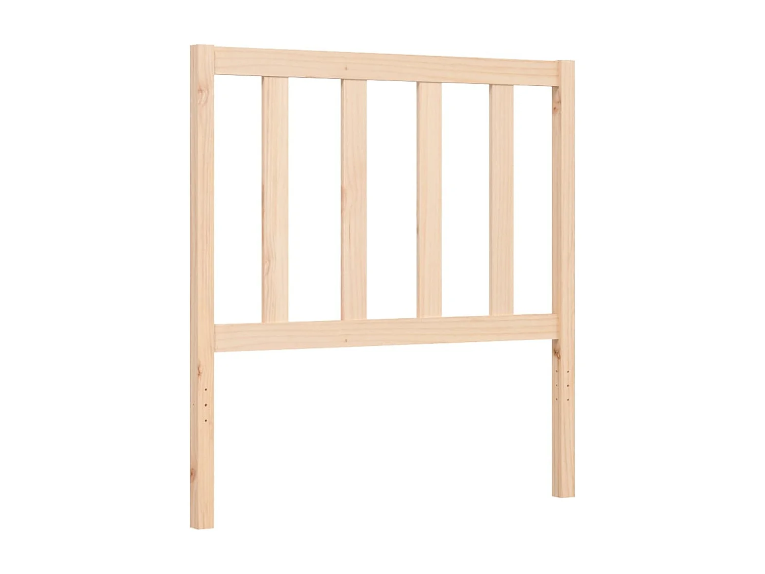 Cadre de lit avec tête de lit simple bois massif