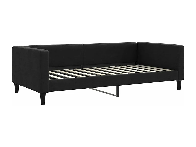 Lit de repos noir 100x200 tissu