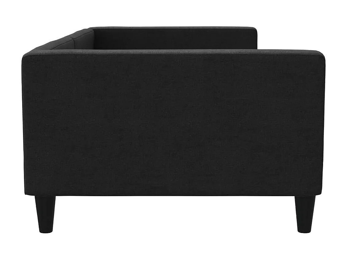 Lit de repos noir 100x200 tissu