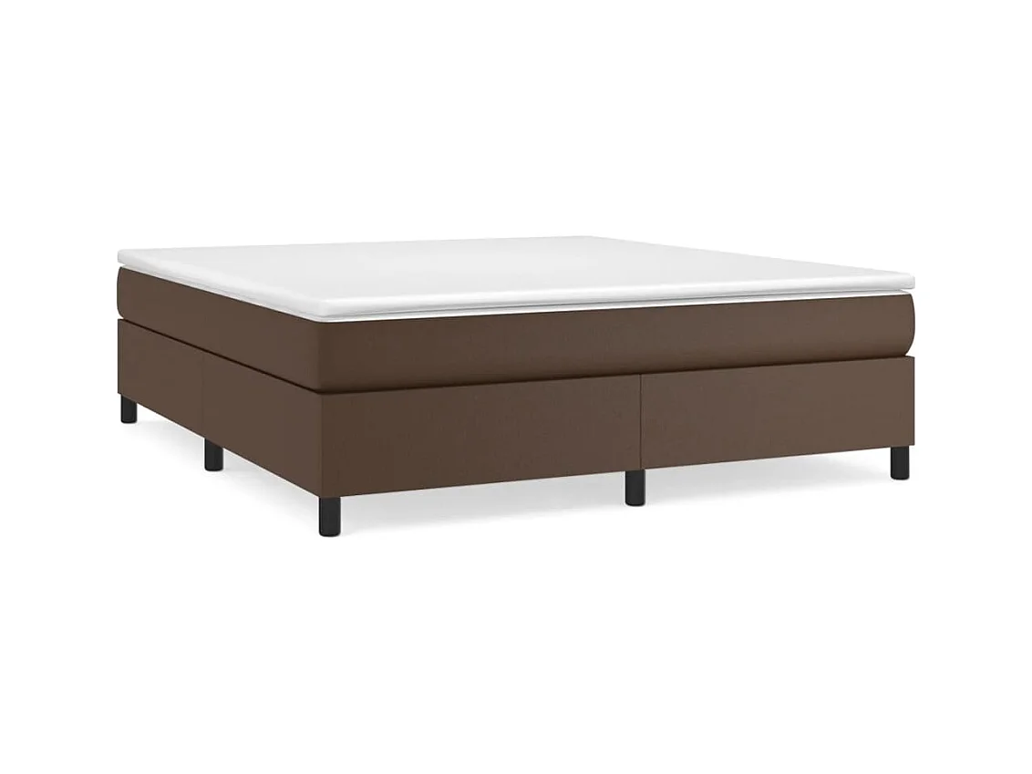 Bedframe kunstleer bruin 160x200 cm