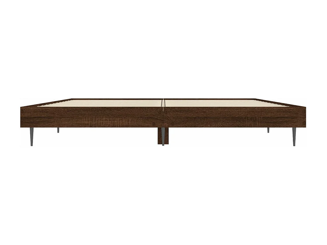 Cadre de lit chêne marron 120x190 bois d'ingénierie