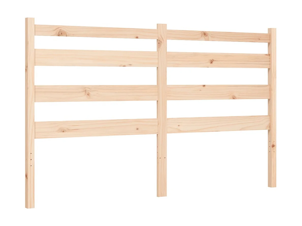 Cadre de lit avec tête de lit 160x200 bois massif