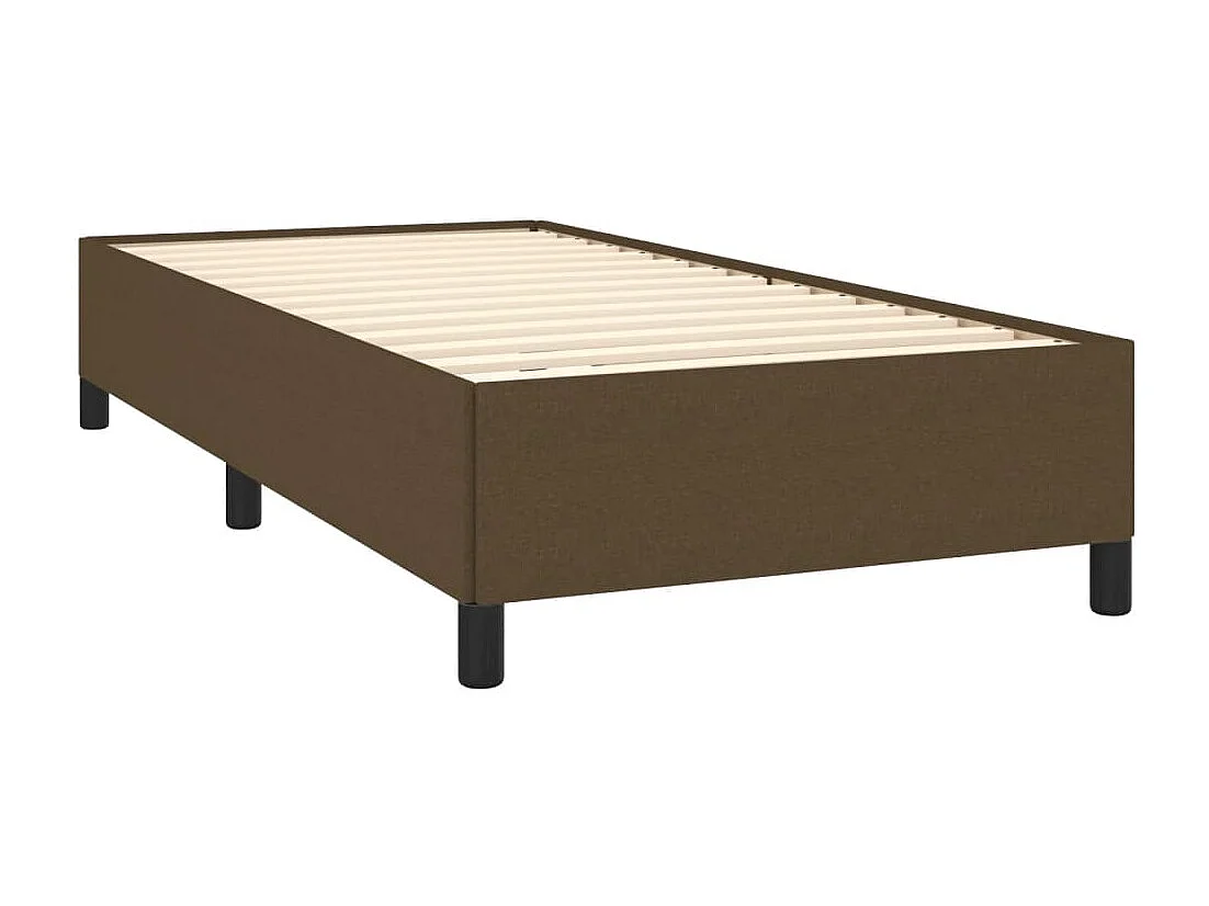 Sommier à lattes de lit avec matelas Marron foncé 90x200