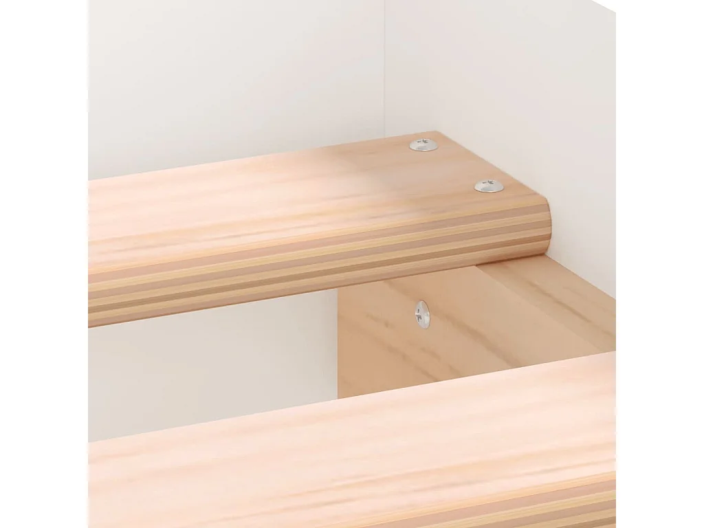 Cadre de lit blanc 90x190 bois d'ingénierie