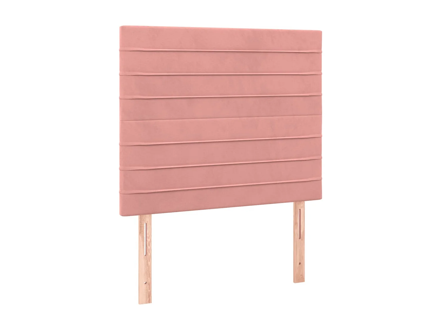 Lit à sommier tapissier et matelas Rose 80x200 Velours 3