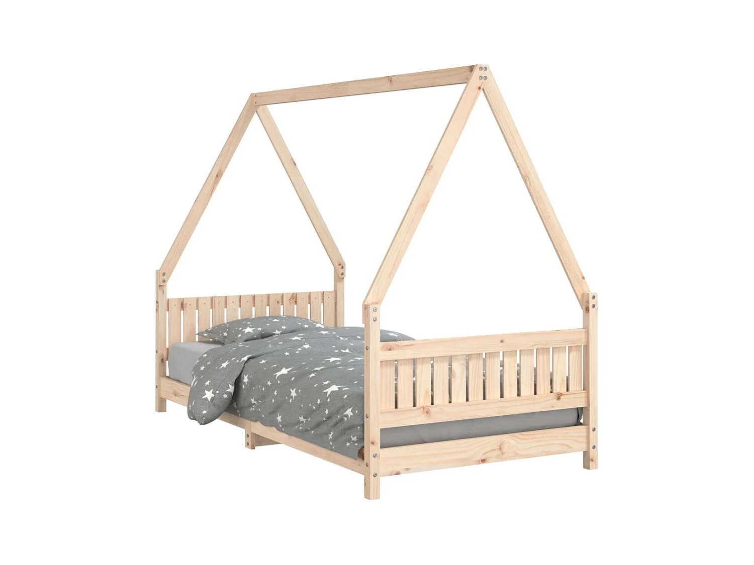 Cadre de lit pour enfant 90x190 Bois de pin massif