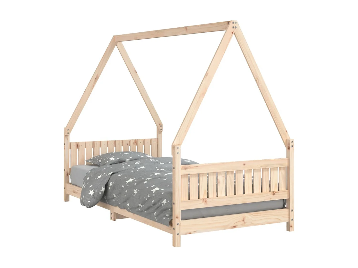 Cadre de lit pour enfant 90x190 Bois de pin massif