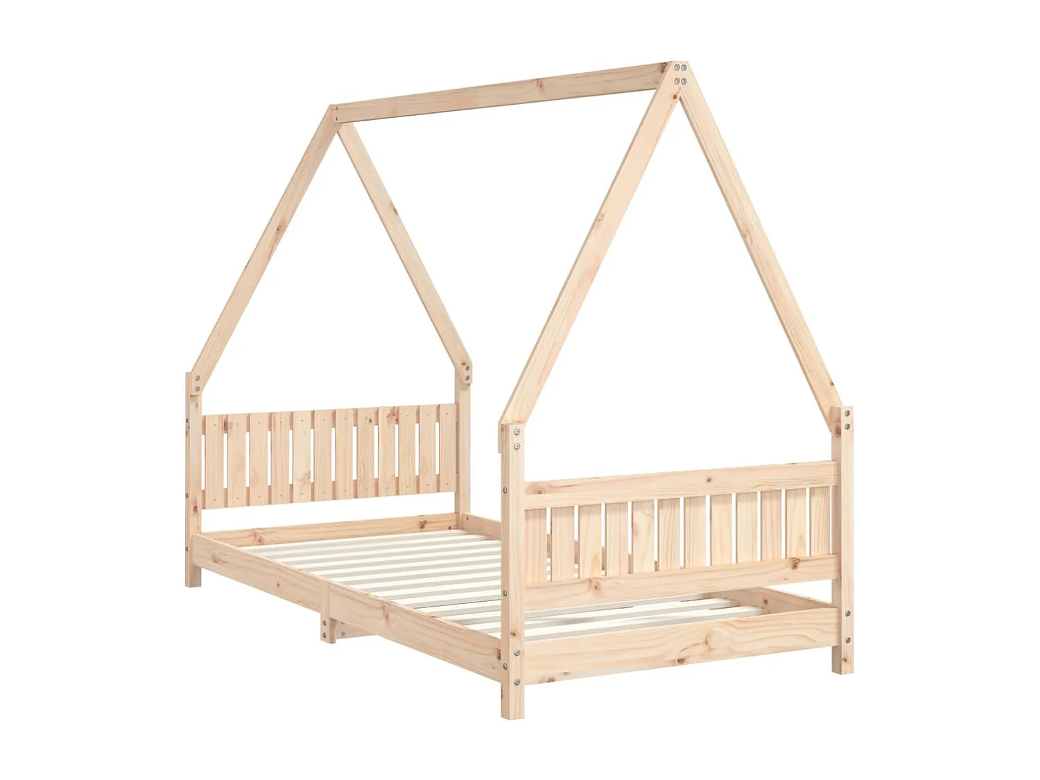 Cadre de lit pour enfant 90x190 Bois de pin massif