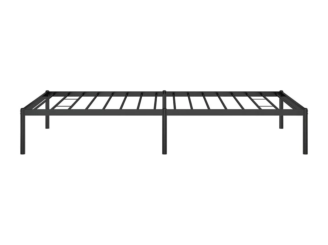 Cadre de lit métal noir 100x190