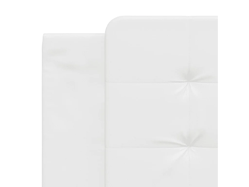 Lit avec matelas blanc 180x200 similicuir