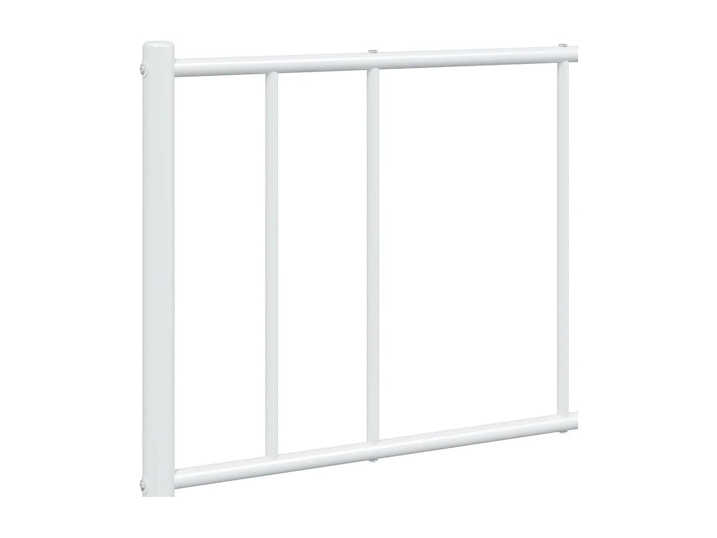 Cadre de lit métal avec tête de lit-pied de lit blanc 120x190