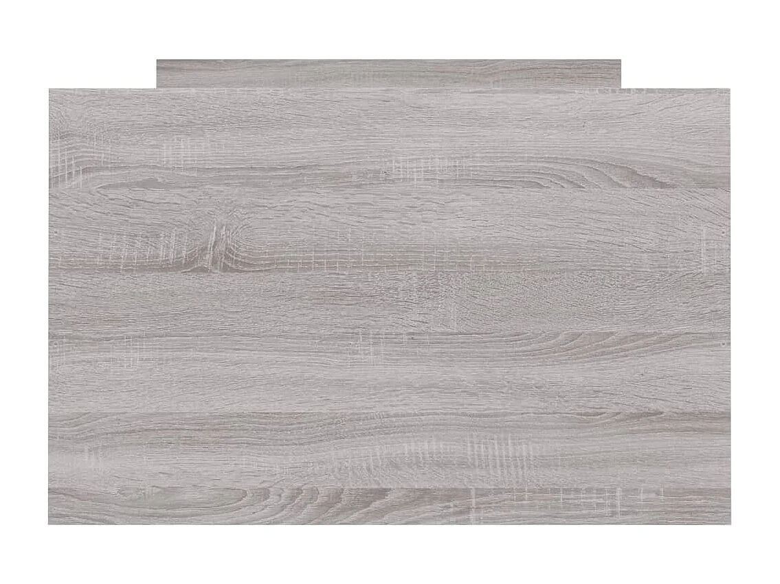 Cadre de lit tête de lit et pied de lit sonoma gris 75x190