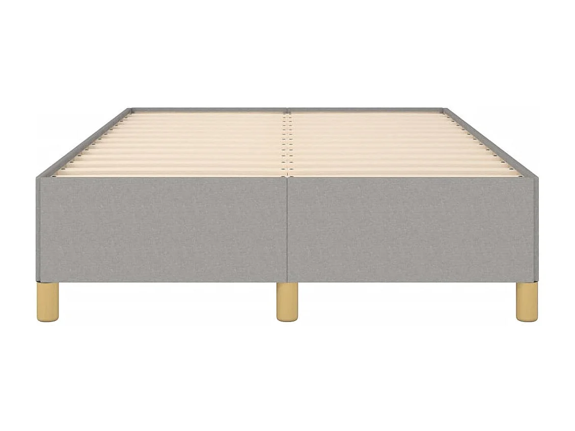 Cadre de lit gris clair 120x190 tissu