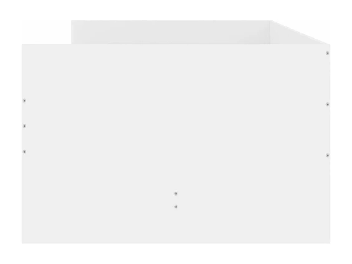 Cadre de lit avec tiroirs blanc 100x200