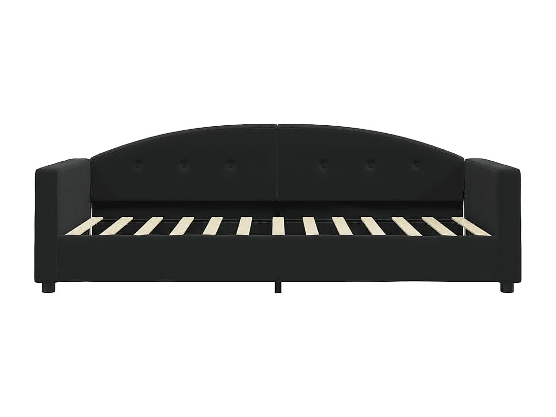 Lit de repos noir 90x190 velours