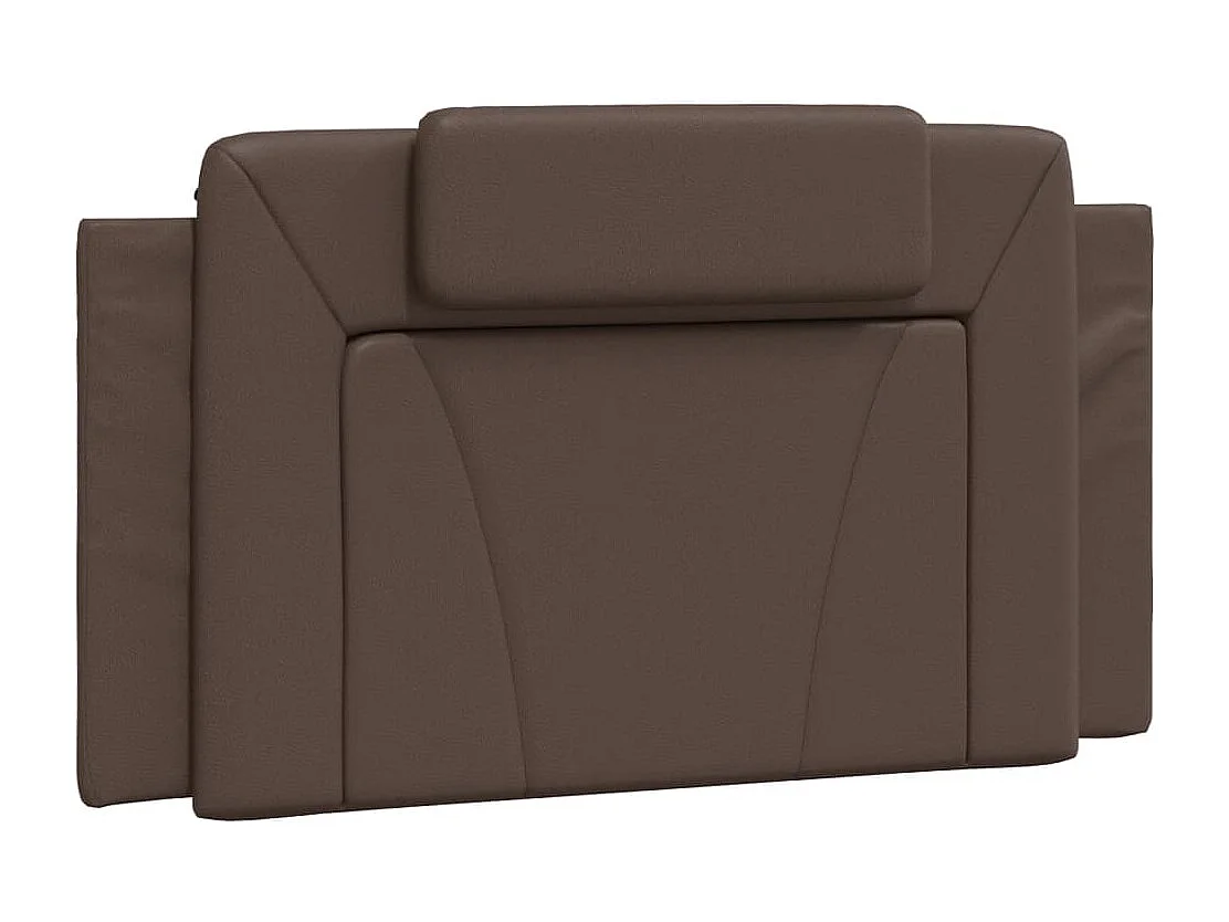 Cadre de lit avec tête de lit Marron 100x200 Similicuir